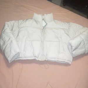 H&M Cream Puffer Jacket